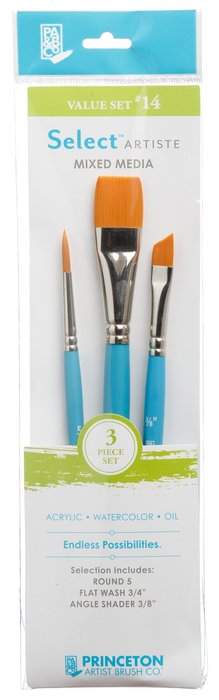 Princeton - Select - Mixed Media Brushes Value Set - 3 pc