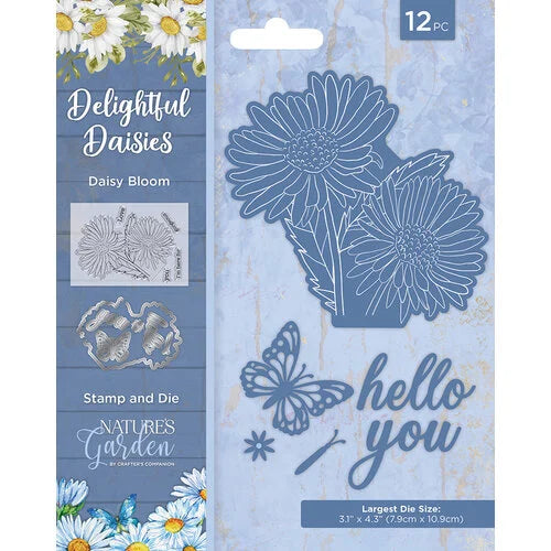 Crafter's Companion - Nature's Garden - Delightful Daisies - Daisy Bloom Stamp and Die