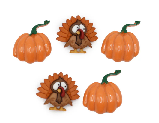 Dress it Up - Happy Thanksgiving Buttons