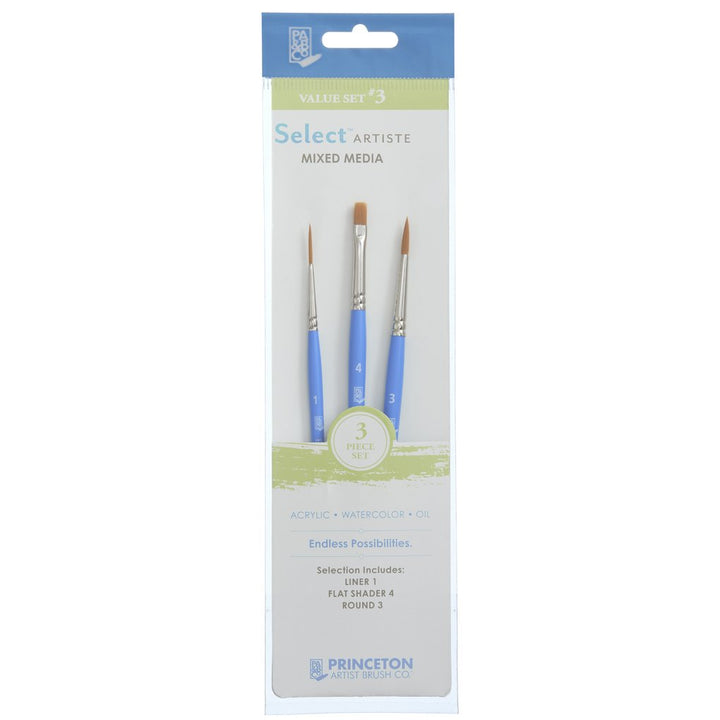 Princeton - Select - Mixed Media Brushes Value Set - 3 pc