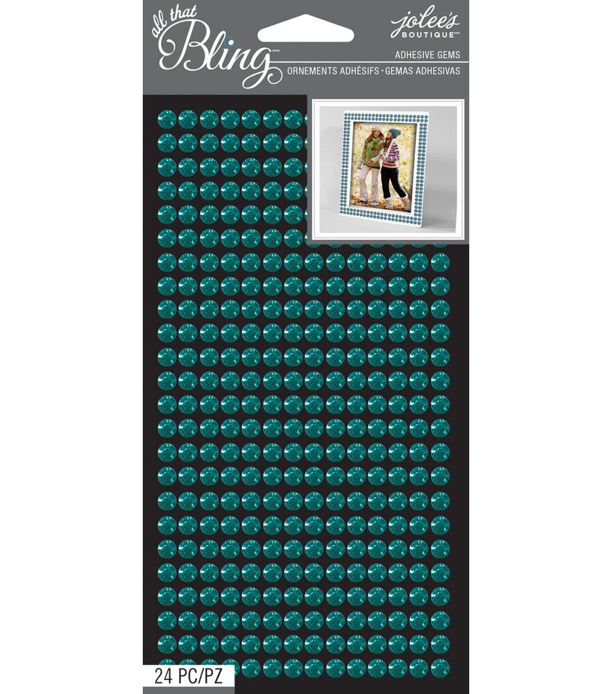 Jolee's Boutique - All That Bling - Bling Sheet Teal Adhesive Gems