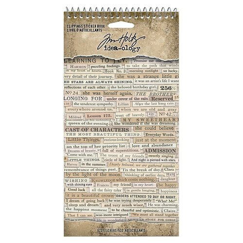 Tim Holtz - idea-ology - Clippings Sticker Book