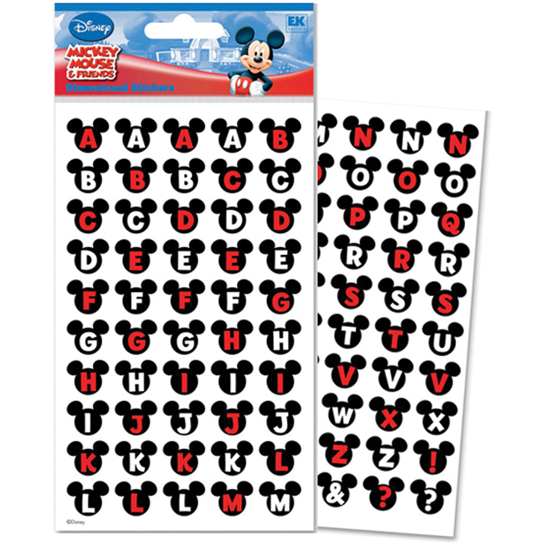 EK Success - Mickey Ears Alphabet Stickers