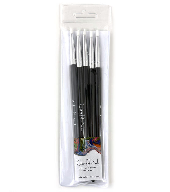 Vintaj - Colourful Soul - Silicone Paint Brush Set