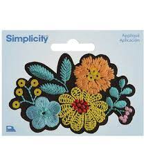 Simplicity - Colorful Flowers Applique