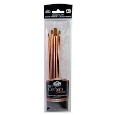 Royal and Langnickel - Pro Crafter's Choice Rose Gold Shader Paint Brush Set