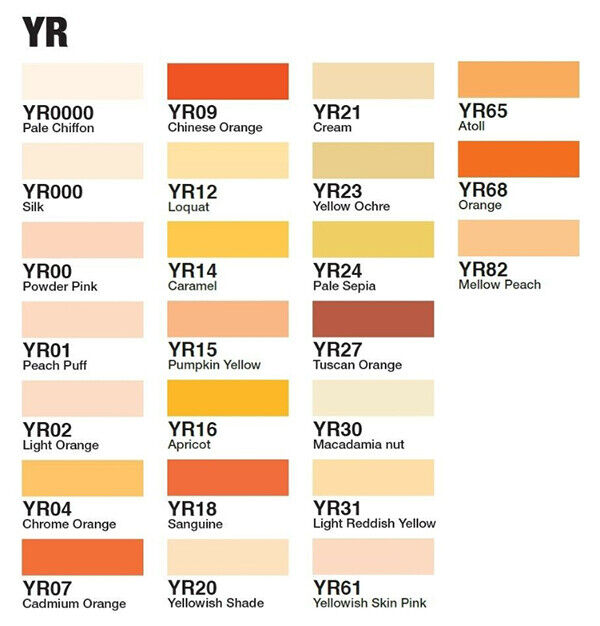 Copic - Double Ended Sketch Markers - YR Series