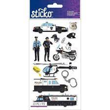 Sticko - Police Officers & Cars