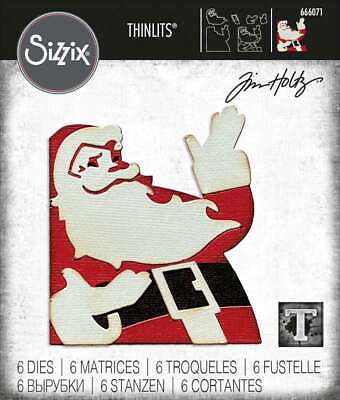 Sizzix - Thinlits - Retro Santa