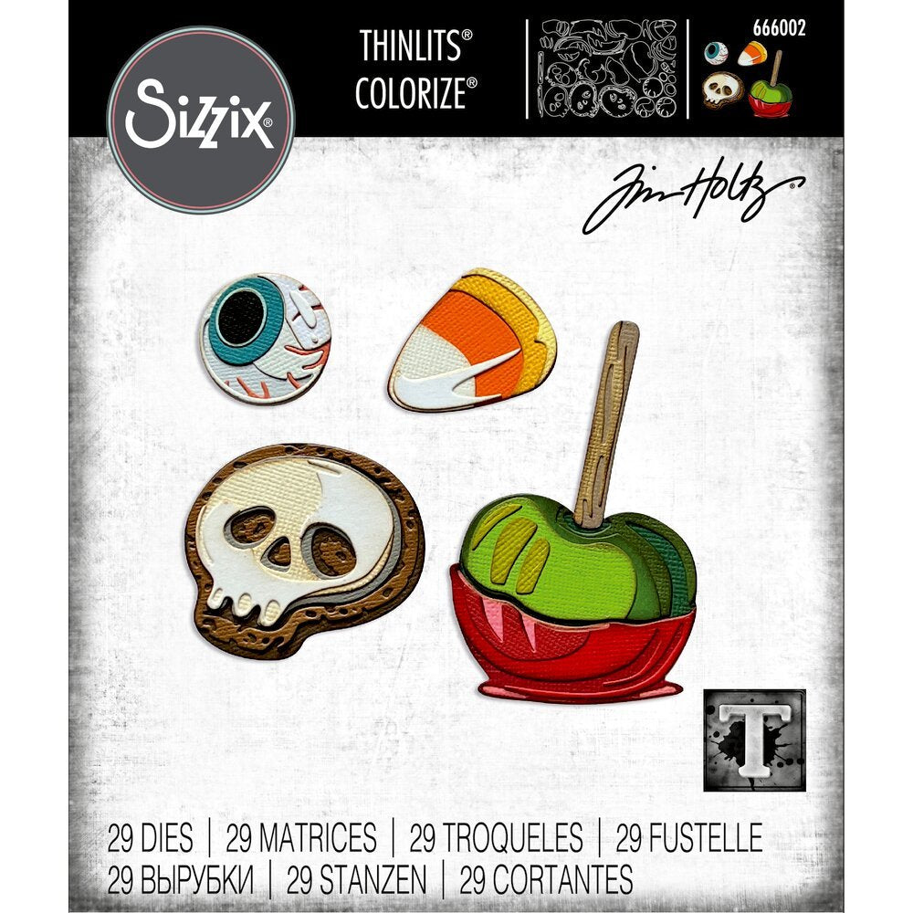 Sizzix - Thinlits - Tim Holtz - Trick or Treat, Colorize