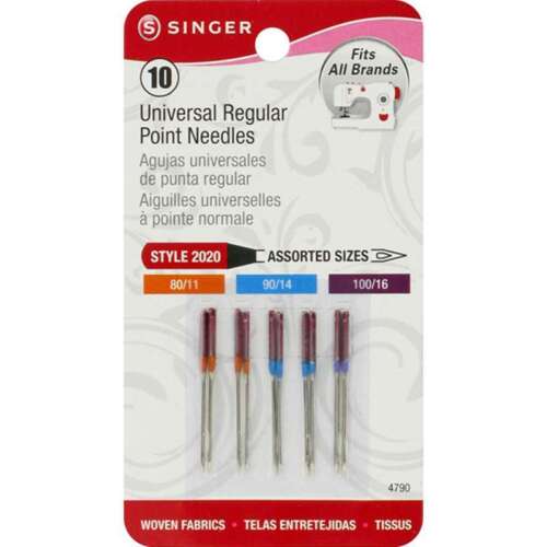 Singer - Universal Regular Point Needles - 10 pc (4790)